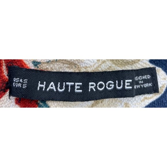 Haute Rogue Women's Size Small Navy/Multi-Colored Floral Strapless Romper - Picture 5 of 5